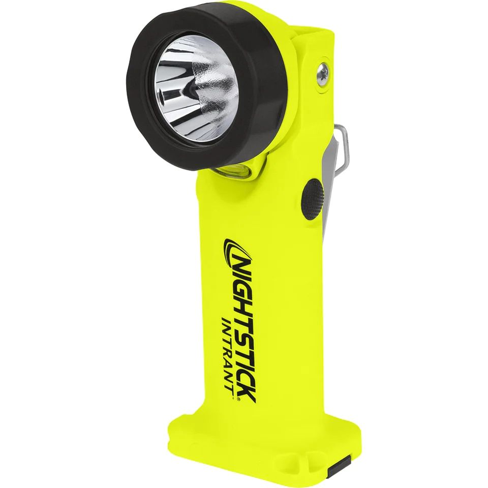 Nightstick INTRANT Intrinsically Safe Dual-Light Angle Light in Green features a pivoting head